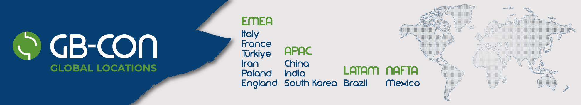 GB Con - Fornitore Globale Servizi Automotive - Locations ENG